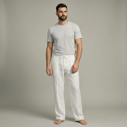 PIETER™ | Leinenhose in einfarbigem, leichtem Design