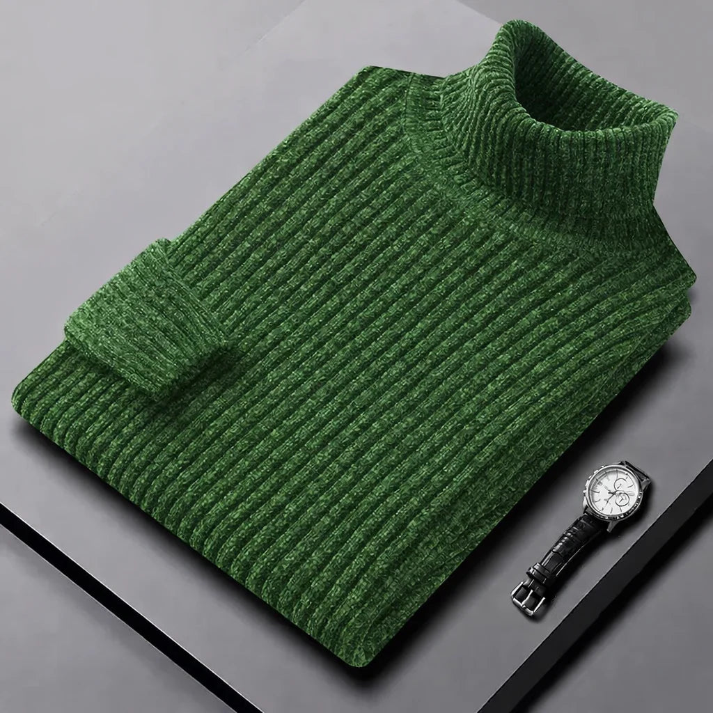NORDHAVEN™ | Strukturierter Rollkragen-Strickpullover