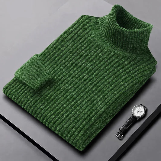 NORDHAVEN™ | Strukturierter Rollkragen-Strickpullover