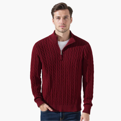 ALPENWERT™ | ZOPFSTRICK HALF ZIP PULLOVER