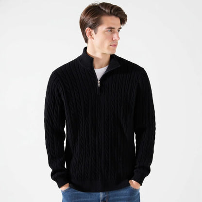 ALPENWERT™ | ZOPFSTRICK HALF ZIP PULLOVER