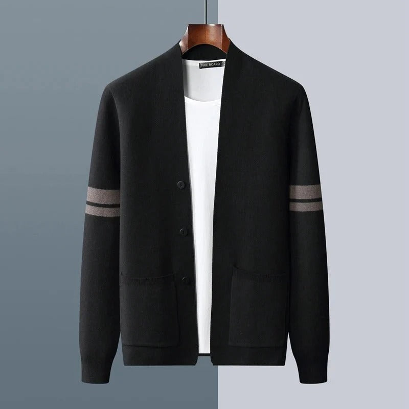 DAVID™ | LÄSSIGER HERREN CARDIGAN MIT KNOPFLEISTE