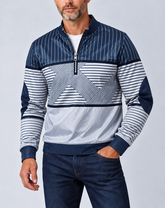 ELAN™ | PULLOVER MIT LANGEN ARMELN UND HALBEM REISSVERSCHLUSS