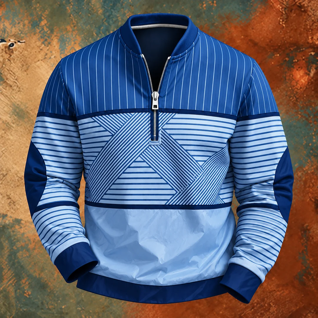 ELAN™ | PULLOVER MIT LANGEN ARMELN UND HALBEM REISSVERSCHLUSS