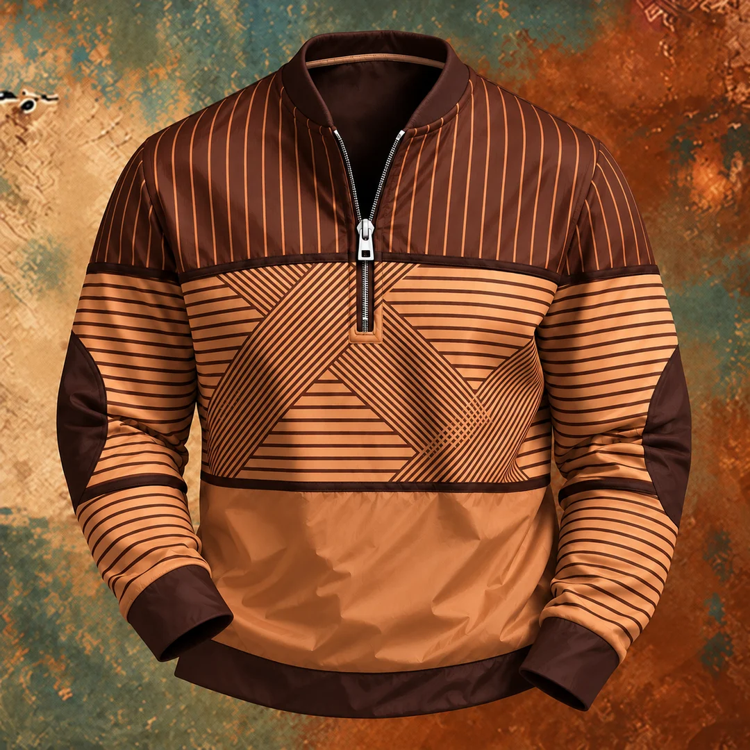 ELAN™ | PULLOVER MIT LANGEN ARMELN UND HALBEM REISSVERSCHLUSS