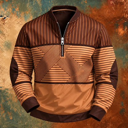 ELAN™ | PULLOVER MIT LANGEN ARMELN UND HALBEM REISSVERSCHLUSS