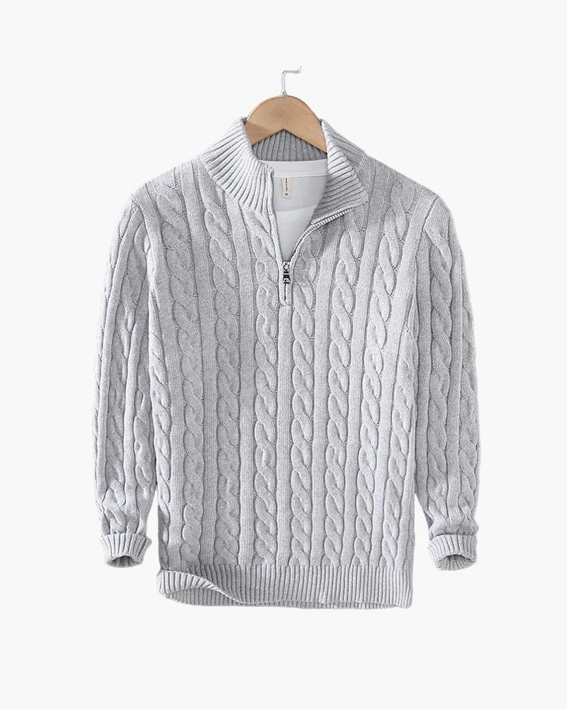 ALPENWERT™ | ZOPFSTRICK HALF ZIP PULLOVER