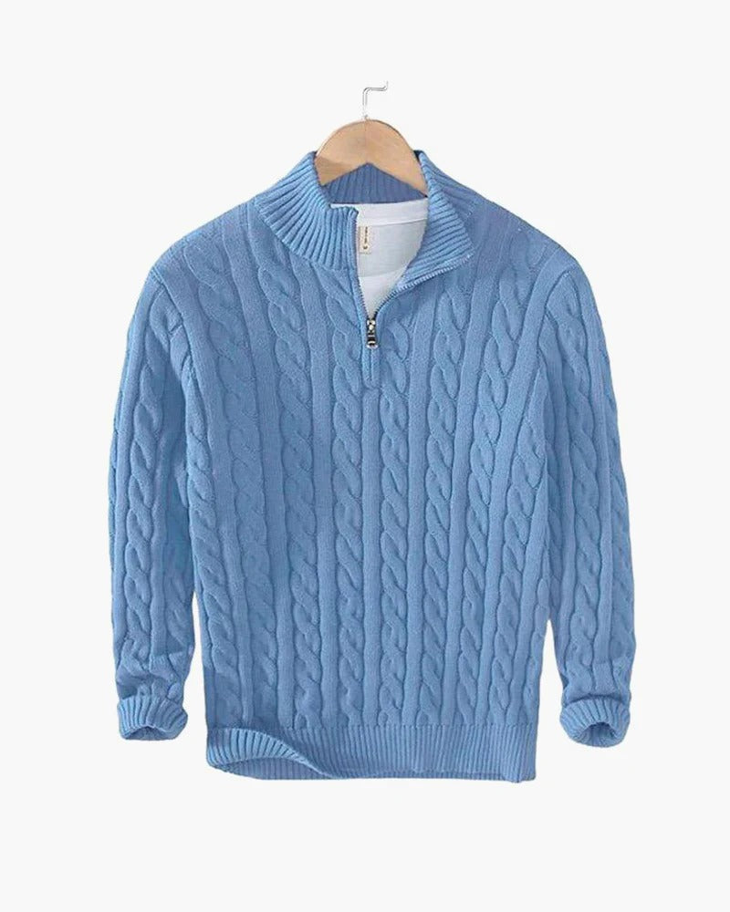 ALPENWERT™ | ZOPFSTRICK HALF ZIP PULLOVER