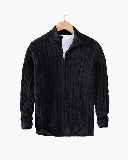 ALPENWERT™ | ZOPFSTRICK HALF ZIP PULLOVER