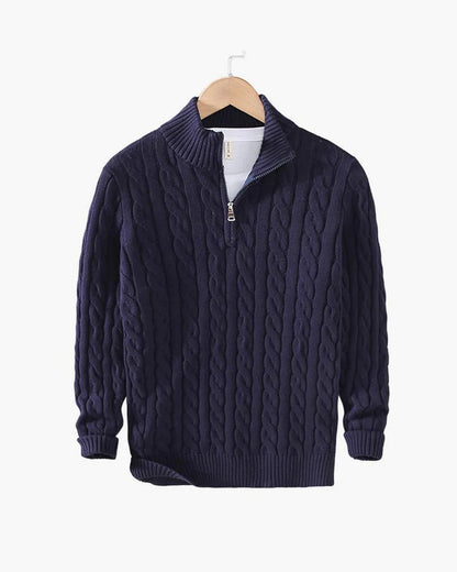 ALPENWERT™ | ZOPFSTRICK HALF ZIP PULLOVER