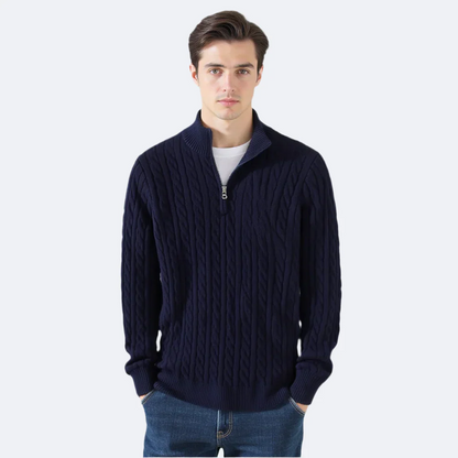 ALPENWERT™ | ZOPFSTRICK HALF ZIP PULLOVER