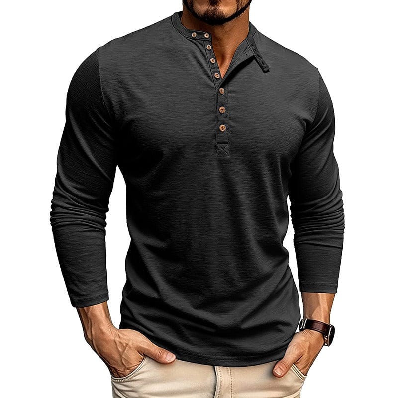 ALTON™ | SLUB JERSEY HENLEY SHIRT