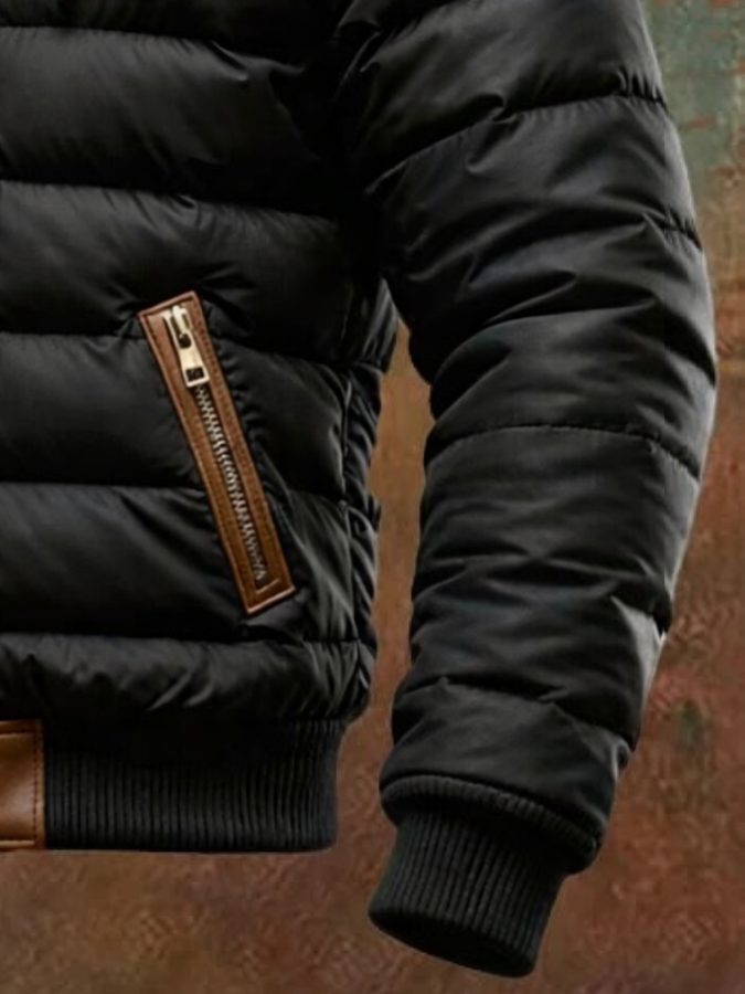JASON™ | SCHWARZE GEFÜTTERTE JACKE