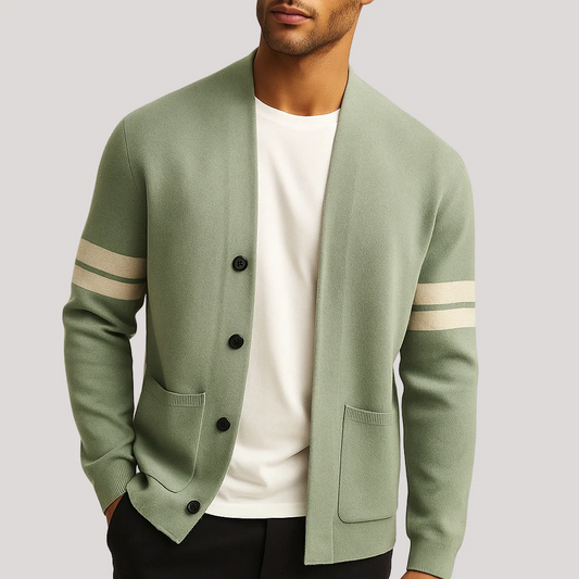 DAVID™ | LÄSSIGER HERREN CARDIGAN MIT KNOPFLEISTE