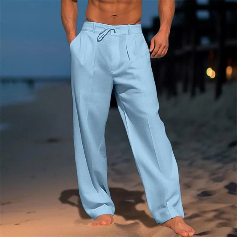 PIETER™ | Leinenhose in einfarbigem, leichtem Design