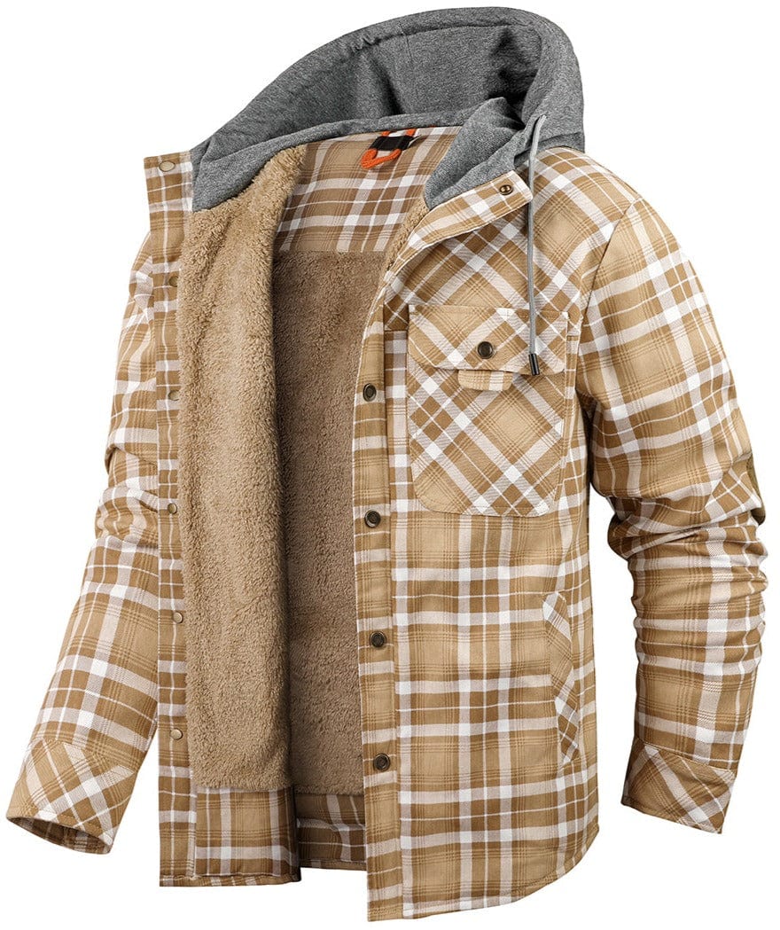 WOODLAND™ | Thermo-Flanelljacke mit Kapuze