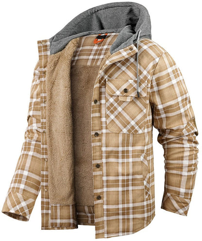WOODLAND™ | Thermo-Flanelljacke mit Kapuze