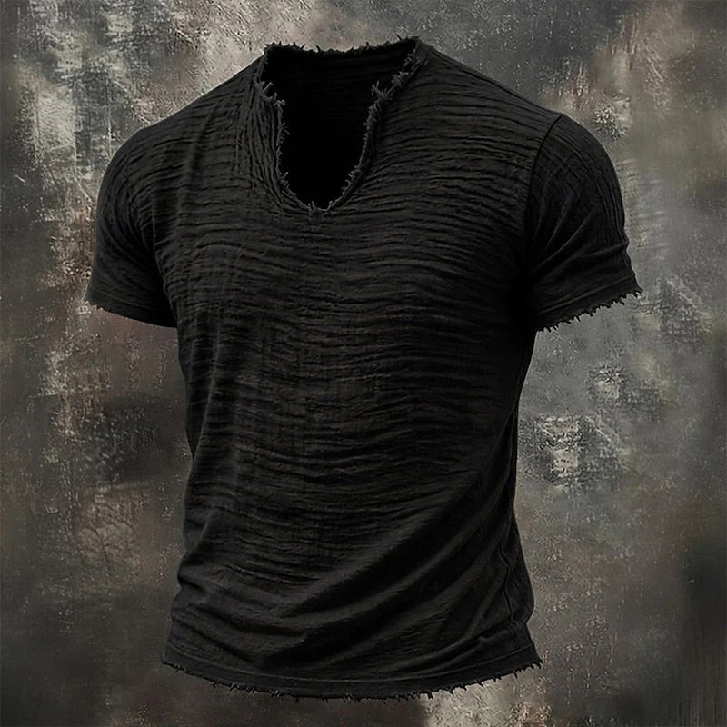 VAREL™ | VINTAGE V-AUSSCHNITT T-SHIRT