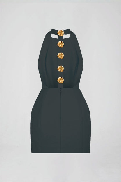 Rückenfreies Neckholder-Minikleid Rebecca