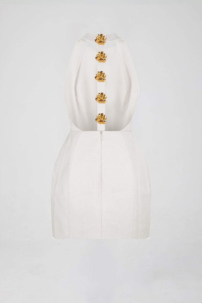 Rückenfreies Neckholder-Minikleid Rebecca