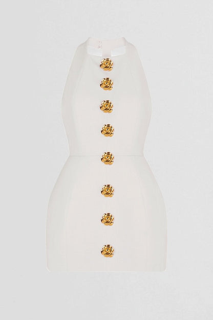 Rückenfreies Neckholder-Minikleid Rebecca