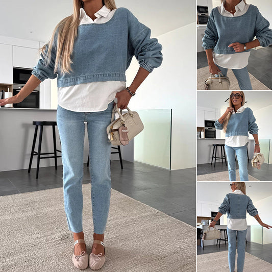 🩵 Jeans-Set Damen