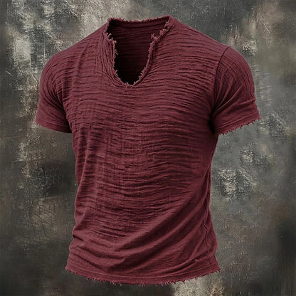VAREL™ | VINTAGE V-AUSSCHNITT T-SHIRT