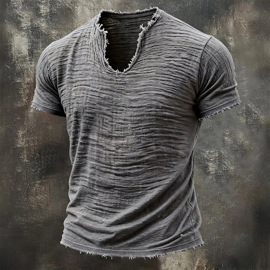 VAREL™ | VINTAGE V-AUSSCHNITT T-SHIRT